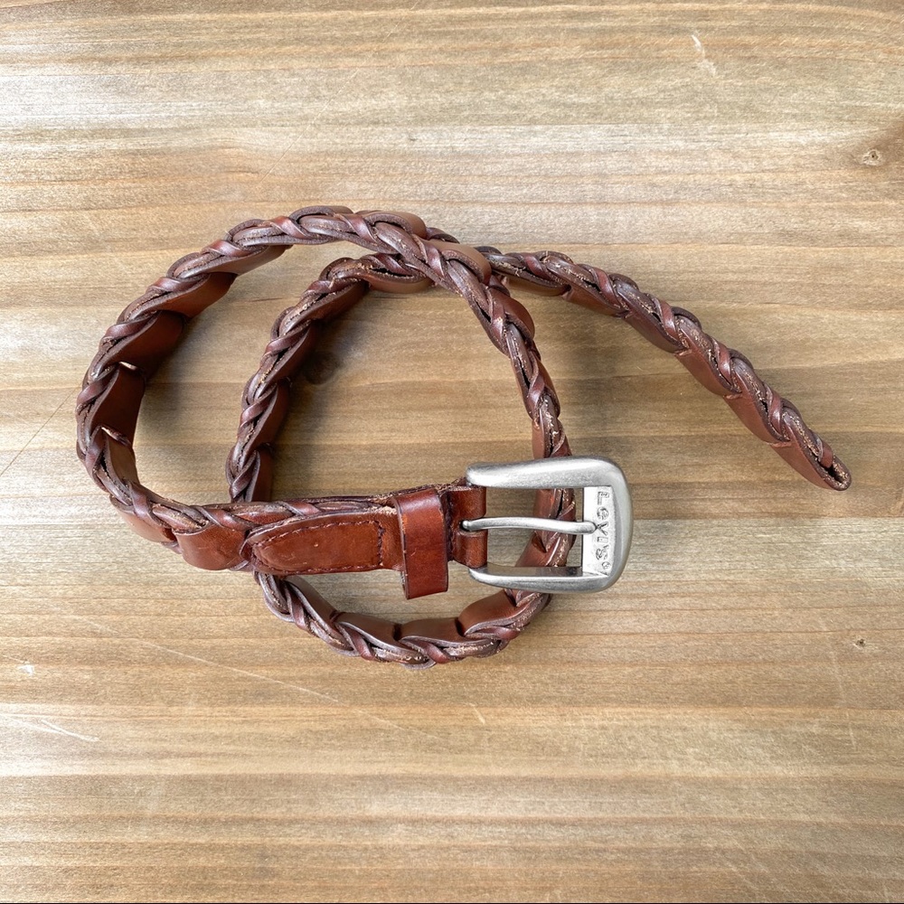 Levi’s Genuine Leather Brown Chain Belt Size S